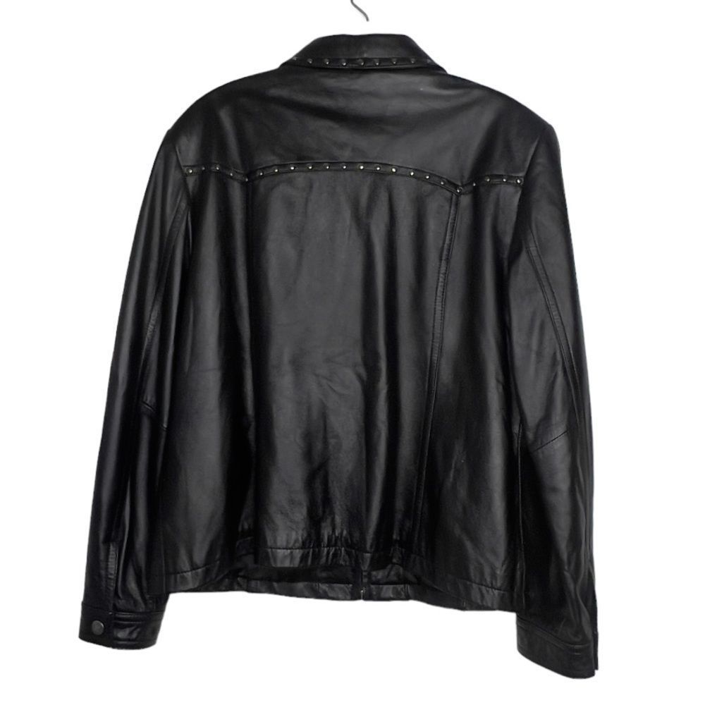 Pendleton Black Leather Jacket With Studs - image 5